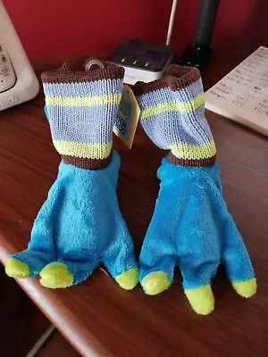 Baby Rich Frog Booties - 0 To 6 Months - Unisex - Blue Monster Feet -  New  • $7.92