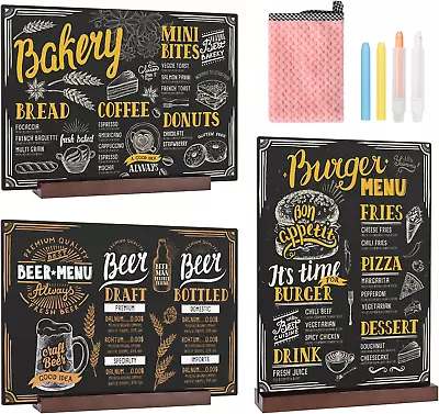 8 X 10 Inch Chalkboard Signs - Display Stand For Wedding Table Kitchen Restaur • $25.34