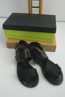 Very Volatile Women’s Sandals Size 6 NIB Black Spritz NEW  • $19.99