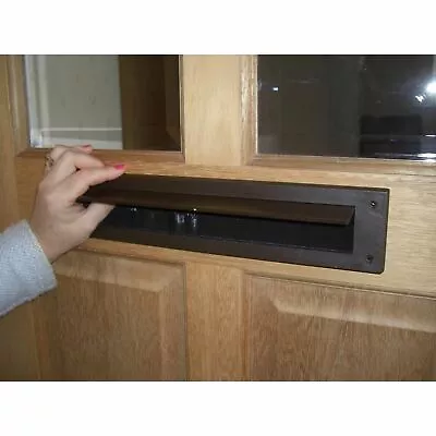 Stormguard Internal Letterbox Plate With Flap Draught Excluder - Brown • £9.99