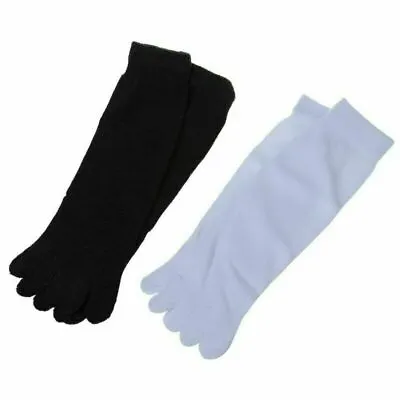 5 Pairs Ladies' Cotton Blend Soft Five Fingers 5 Toe Socks Absorbent Stocking • £4.79