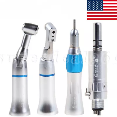 Dental Low Slow Speed Handpiece Contra Angle Straight Air Motor 4 Hole NSK STYLE • $16.99