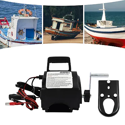 Portable 12V Electric Winch Power Winches Auto Truck Towing Hauling Tool 2000LB • $87.01