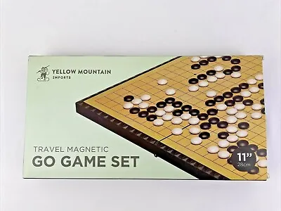 New 11” Magnetic Travel Go Game Set Yellow Mountain Imports 11.3” X 11.2” NIB • $29.99