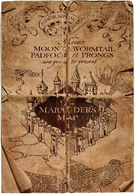$9.95 • Buy Harry Potter Poster Map 2 -  Marauders Map - High Gloss - Photo Quality Insert