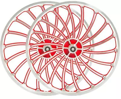 18 SPOKE Wheelset BMX Bicycle 20 ALLOY Sport Rim RED Color XPEDITE • $175.90