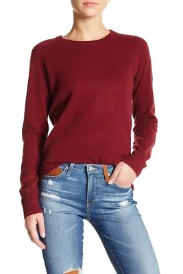 AG Adriano Goldschmied Women's Rylea Cashmere Cabernet Sweater Sz. Small • $118.15