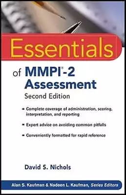 Essentials Of MMPI-2 Assessment By David S. Nichols: Used • $14.53