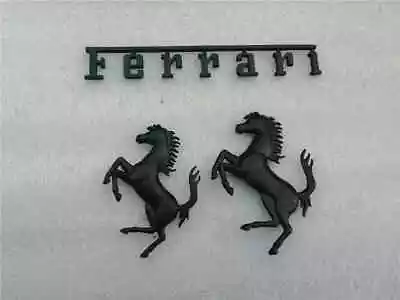 Ferrari  F12 GTC4 812 Front & Rear Bumper Horse Badge  Emblem Set Black New • $299.90