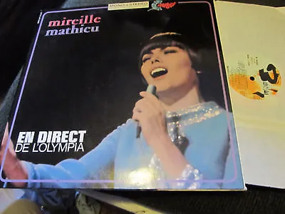 Mireille Mathieu En Direct De L'Olympia Lp France Rare Original Vinyl Chanson !! • $19