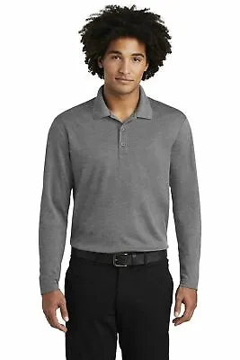 Sport-Tek ST640LS Men's PosiCharge Micro Mesh Long Sleeve Tag Free Dry Fit Polo • $27.16