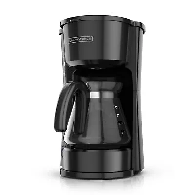 4-in-1 Coffee Station 5Cup Coffee Maker In Stainless Steel Dishwasher Safe Black • $38.46