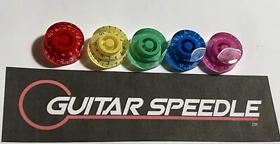 Guitar Or Bass Volume Tone Knob Speed Dimebag Knobs Red Yellow Green Blue Purple • $6.49