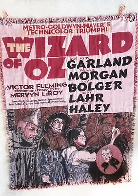 The Wizard Of Oz Movie-Cotton Throw Blanket Or Hanging Wall Tapestry 67” X 46” • $49.50