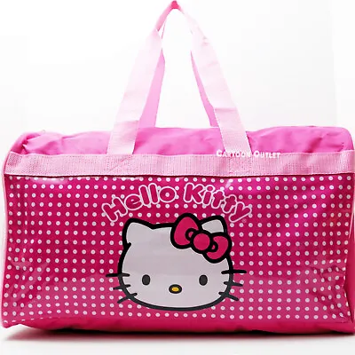Sanrio Hello Kitty Duffel Bag Carry On Overnight Travel Pink Tote 18  Dance Bag • $23.99