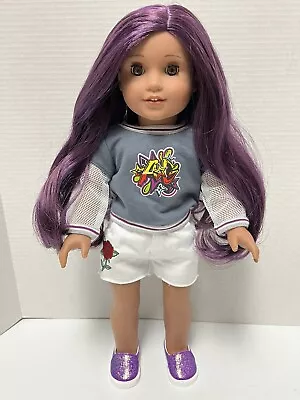 American Girl 18  Doll Truly Me #86 Purple Hair Nice See Photos • $185