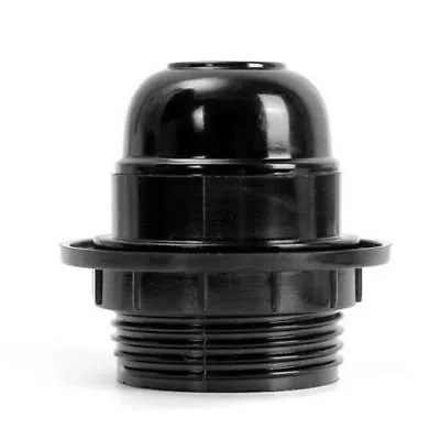 £6.19 • Buy E27 Screw Lamp Holder 4A Black/White Heat Resistant Plastic Bulb Base Socket UK
