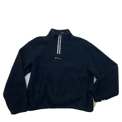 Men Champion 100% AUTHENTIC Size Medium Pullover Sweater Black • $69.99