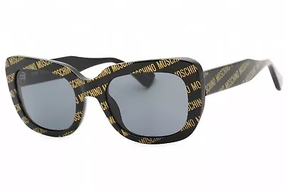 MOSCHINO MOS132S-7RMIR-53  Sunglasses Size 53mm 140mm 21mm Black Women NEW • $56.59