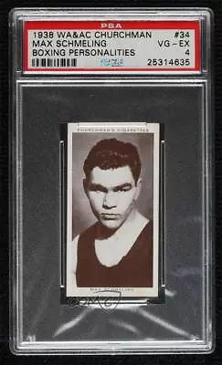 1938 Churchman's Boxing Personalities Tobacco Max Schmeling #34 PSA 4 • $69.20