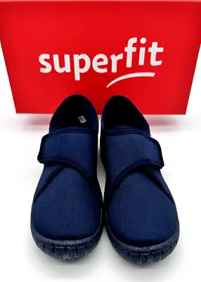 SUPERFIT Boys Slipper Kids Blue Shoes UK 12.5 EU 31 (Free Postage) • £10