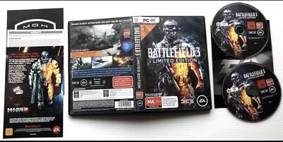 Battlefield 3 Limited Edition - Windows Vista / 7 PC DVD- ROM Game - LIKE NEW • $11.80