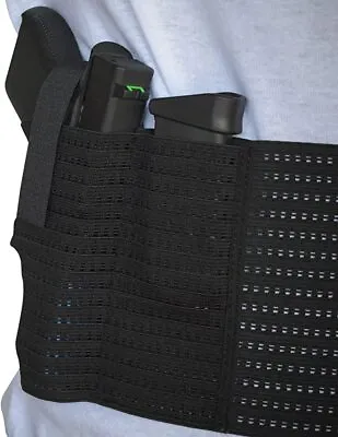 Tactical Breathable Belly Band Holster For Concealed Carry Pistol Ambidextrous • $16.19
