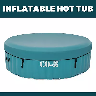 6 Person 7ft Inflatable Hot Tub Pool With Massage Jets And All Accessories Teal • $373.45