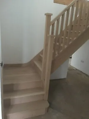 Timber Staircase Make To Order Hardwood Staircase Fitting Service • £1400