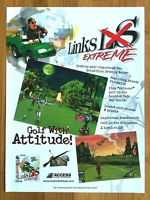 Microsoft Links LS Extreme PC 1998 Print Ad/Poster Official Authentic Game Art • $14.99