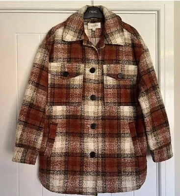 Marks & Spencer Per Una Shacket Coat Jacked Checked • £12