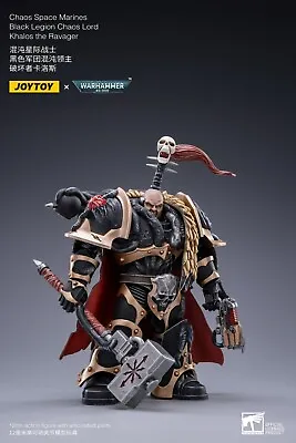 JOYTOY X Warhammer 40k Black Legion Chaos Lord Khalos The Ravager 1/18 FIGURE • $118.99