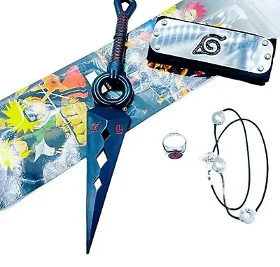 $12.99 • Buy Naruto- Akatsuki Kunai Ninja Throwing Knife, Ring, Necklace Anime Toy🔥 🔥 🔥 