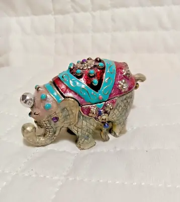 Vintage Monet Little Elephant Trinket Box • $12.99