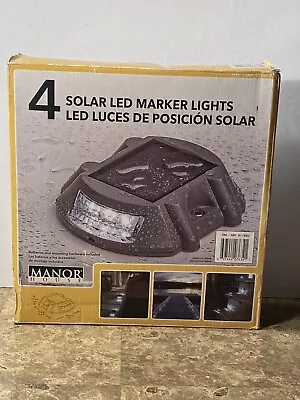 Manor House Solar LED Marker Lights Deck Lights Fence Lights Waterproof • $65