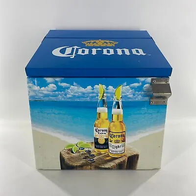VTG Corona Beer Cooler Metal Ice Chest Bottle Opener Extra Light Original Mexico • $99.99
