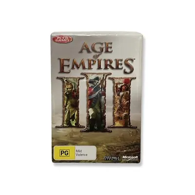 AGE OF EMPIRES III 3 Brand New Factory Sealed  Australian Release - RARE ITEM • $60