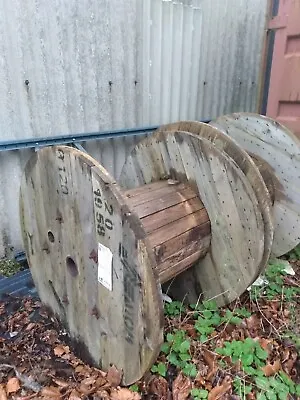 Wooden Cable Drum Reel Large Garden Table • £45