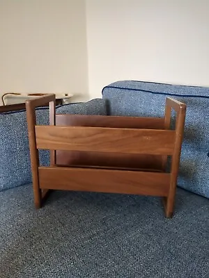 Mid Century Teak Magazine/Record/Vinyl  Rack • £49