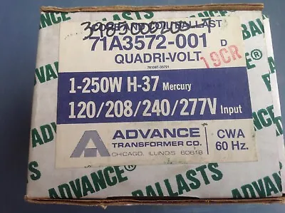 New Advance Transformer 71a3572-001 D Quadri-volt Core & Coil Ballast Mercury Cb • $35