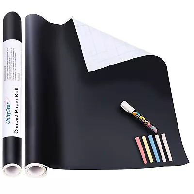 Chalk Paper 17.7  X 78.7  Adhesive Chalkboard Contact Paper Removable Wall D... • $20.33