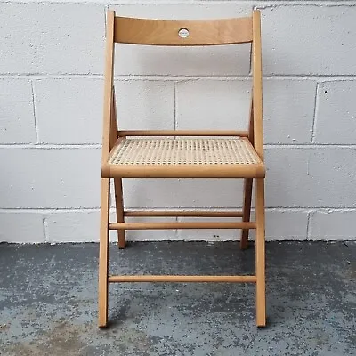 Cane Seat Folding Wooden Chair   • £30