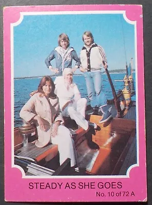 1976 Scanlens ABBA Trading Card No 10(Pink Set)(LotE1023N)Free Postage • $9.95
