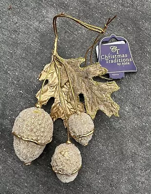 Vtg Leaf And Acorn Christmas Ornaments Christmas Traditions By Aldik • $9.99