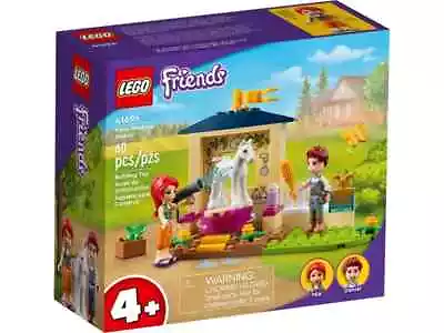 NEW LEGO Friends 41696 Pony-Washing Stable Set Mia Daniel Foal Horse Juniors Toy • $18