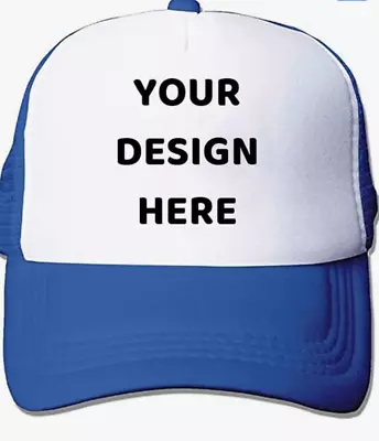 Customized Personalized Design Your Logo Unisex Trucker Hat Custom Mesh Baseball • $5.50