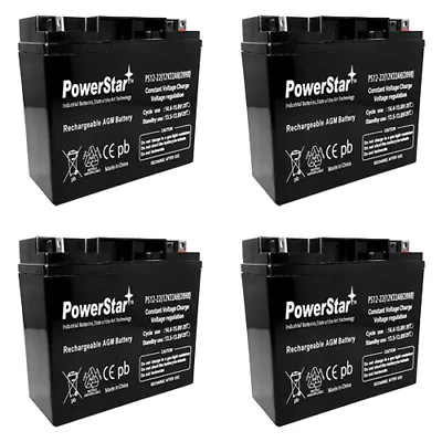 4 Pack 12V 22Ah Baoshi 6-DZM-20 6DZM20 Electric Scooter Bike Sealed Battery • $186.34