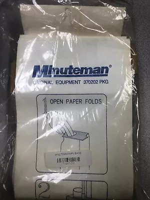 Minuteman 370202PKG OEM Vacuum Cleaner Bags MPV 14  Upright C37115 18  • $5