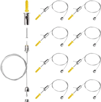 £8.63 • Buy Mlysnd Suspension Cables Kit, 8 Pieces Ceiling Light Pendant Braided Flex Lamp