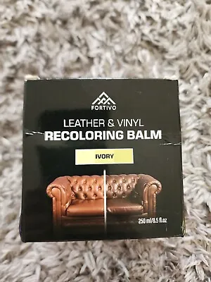 NEW SEALED Fortivo Leather Recoloring Balm Repair Kit For Couches Ivory Color • $8.99